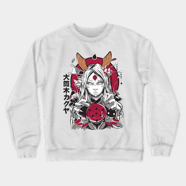 Kaguya Ōtsutsuki Anime Fanart Crewneck Sweatshirt by Planet of Tees